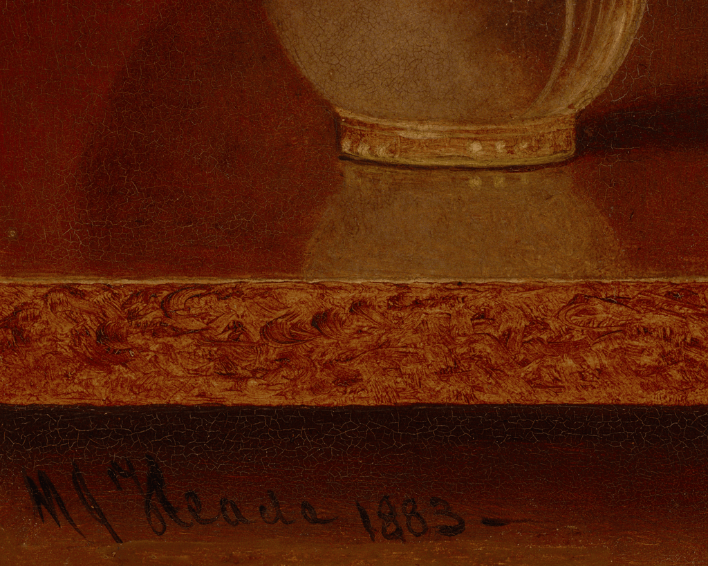Red Rose in a Standing Vase by Martin Johnson Heade