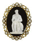 Antique Moses Cameo Brooch