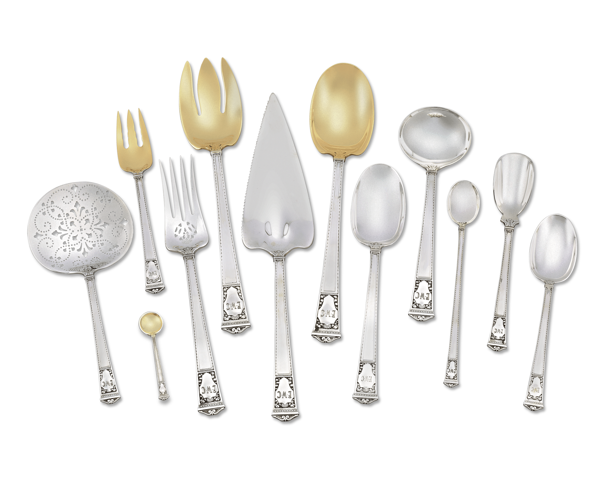 Tiffany & Co. San Lorenzo Silver Flatware Service, 248 Pieces