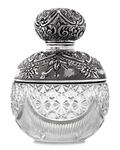 Birmingham Silver and Cut Glass Perfume Bottle