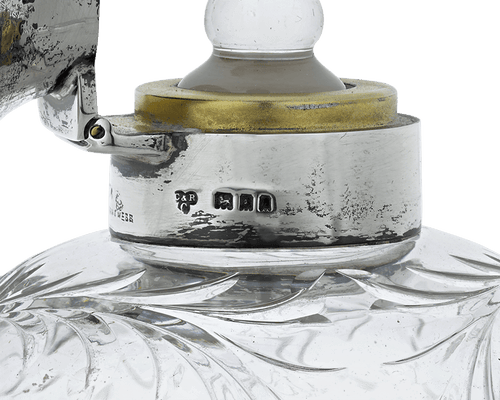 British Floral Perfume Bottle by Mappin & Webb