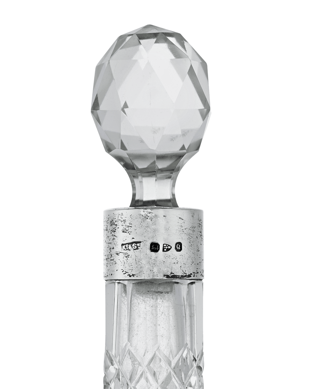 English Cut Glass Perfume Bottle