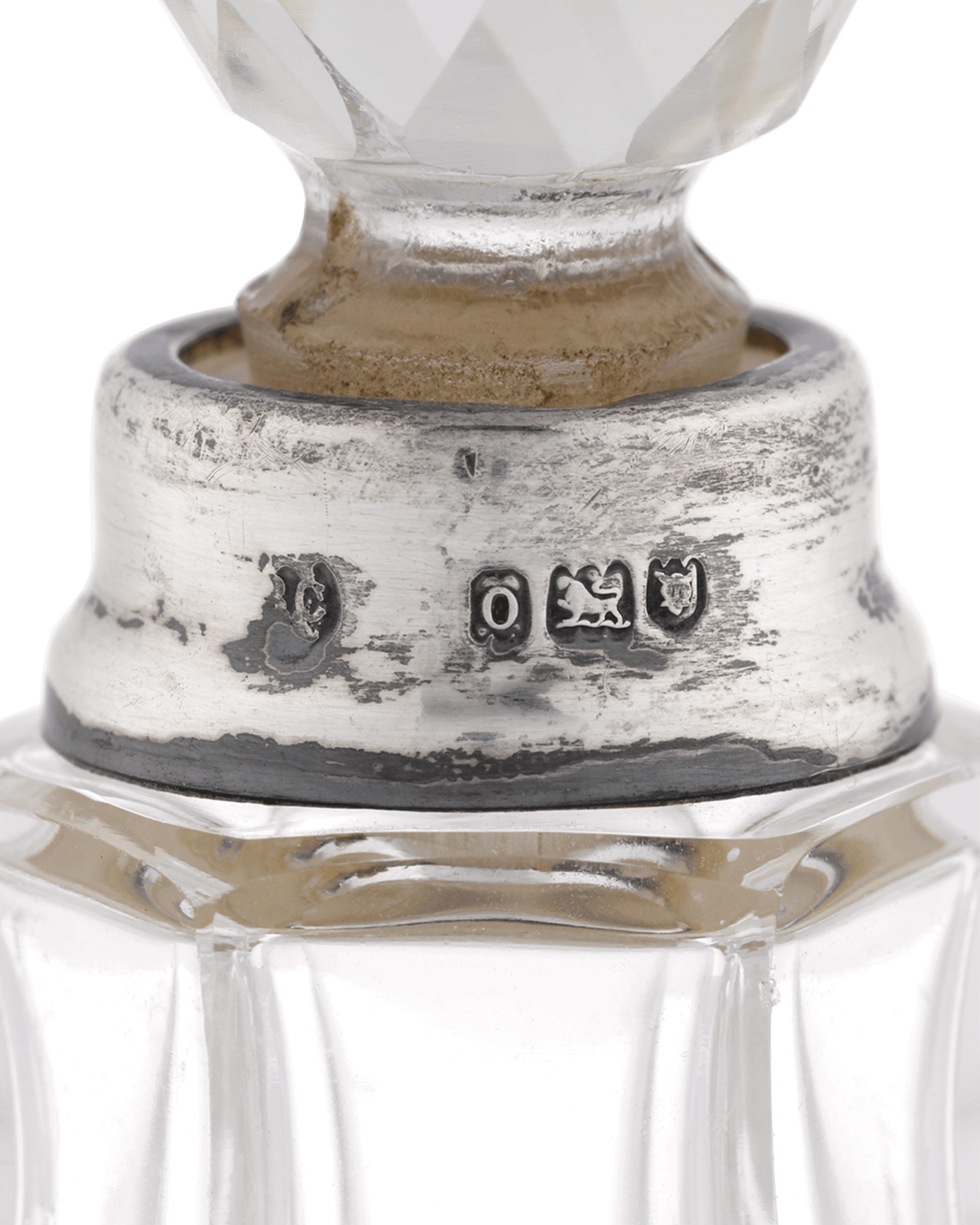British Cut Glass Perfume Bottle