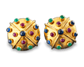 David Webb Multi-Color Gemstone Earrings