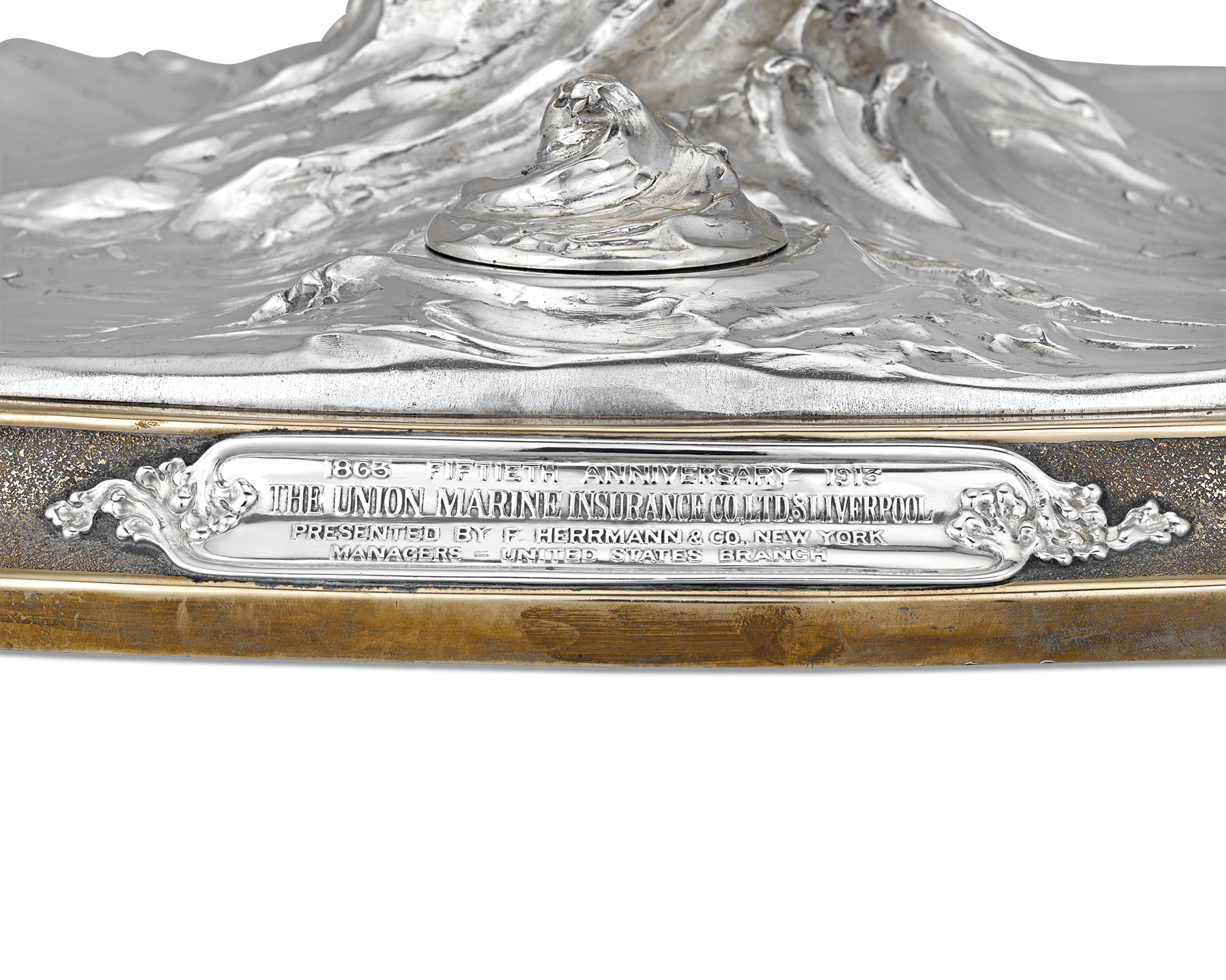 Sterling Silver Globe Inkwell Centerpiece by Tiffany & Co.