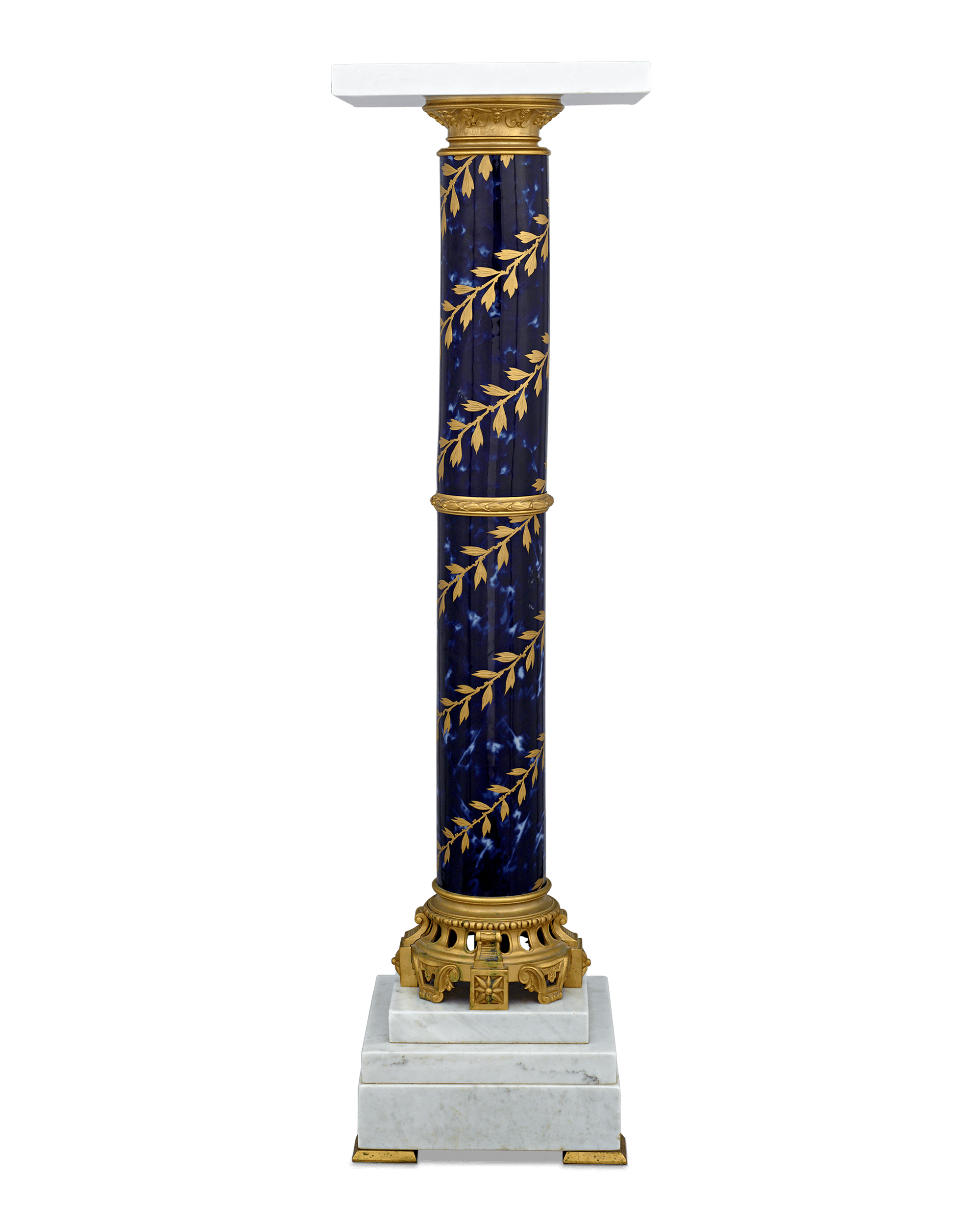 Sèvres-Style Porcelain Pedestal