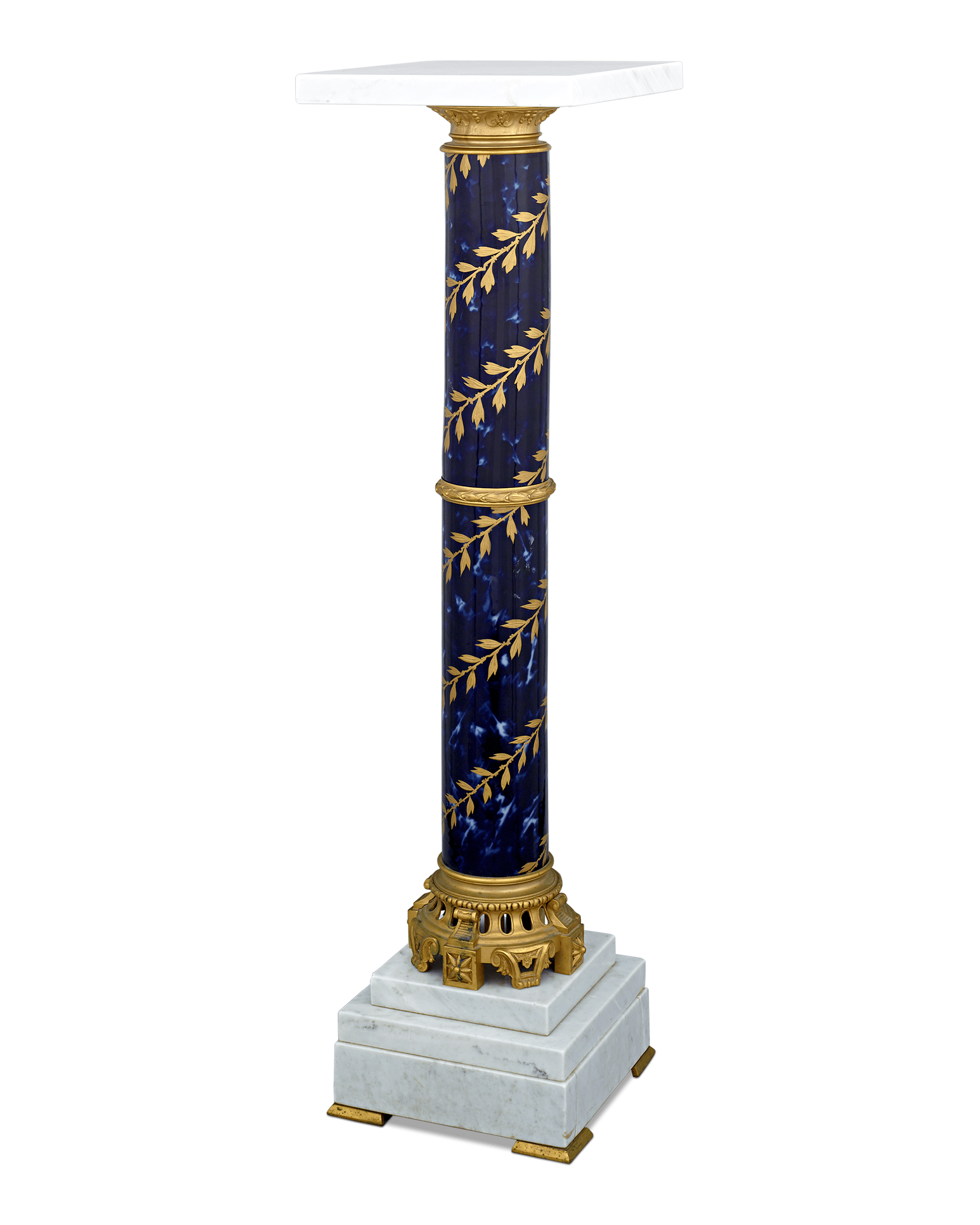 Sèvres-Style Porcelain Pedestal