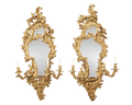 Louis XV Giltwood Mirrored Girandoles