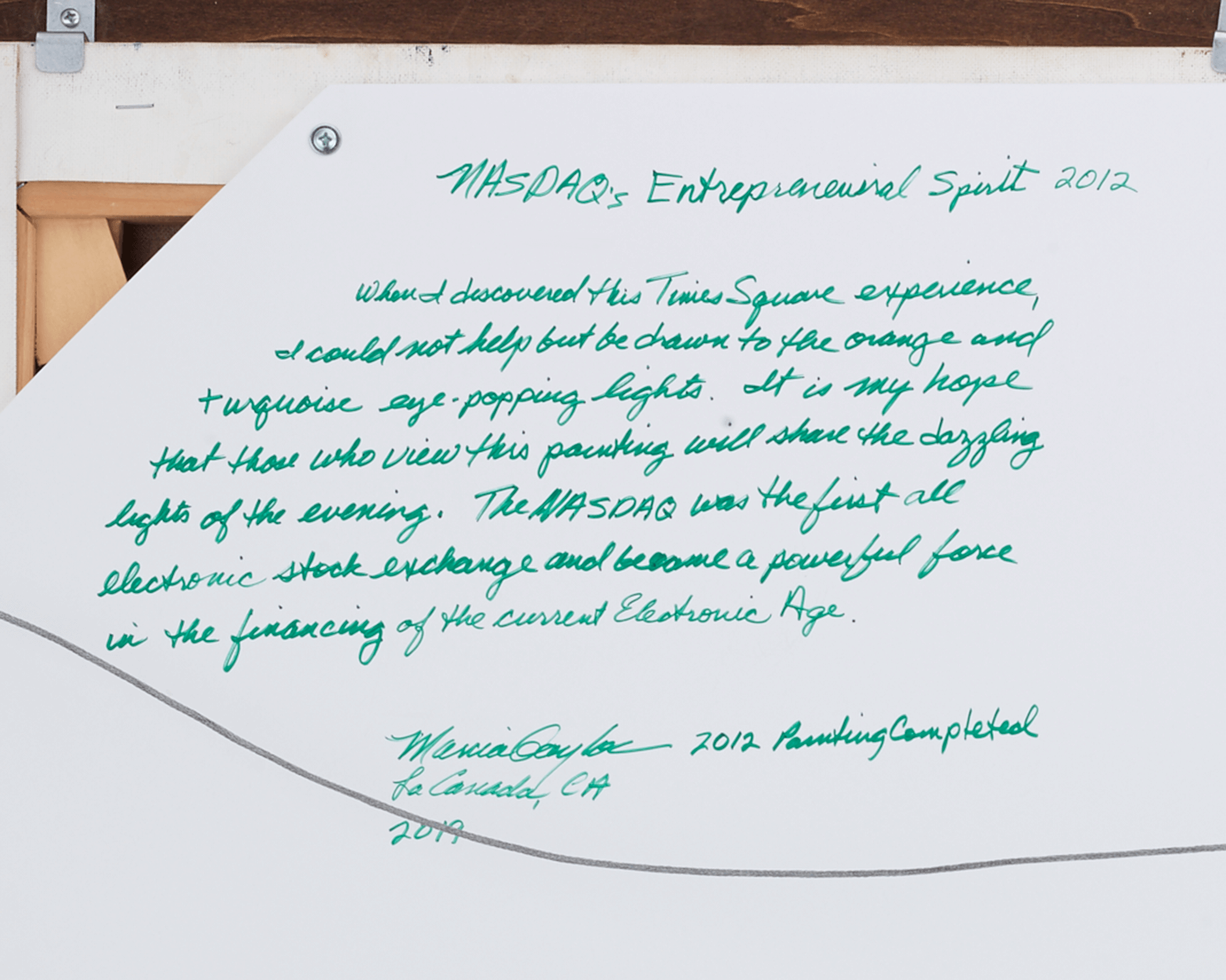 NASDAQ's Entrepreneurial Spirit by Marcia Gaylor