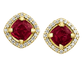 Ruby Stud Earrings, 2.14 Carats