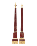 Grand Tour Marble and Ormolu Obelisks