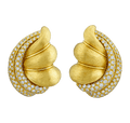 Henry Dunay Gold and Diamond Earrings