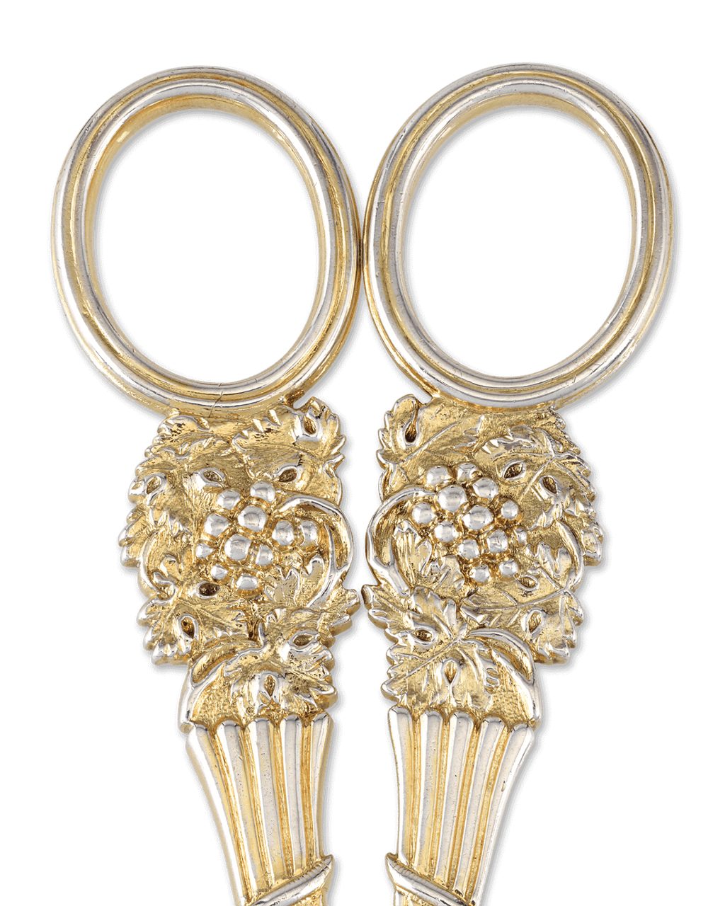 Two Pairs of Regency-Period Silver-Gilt Grape Shears