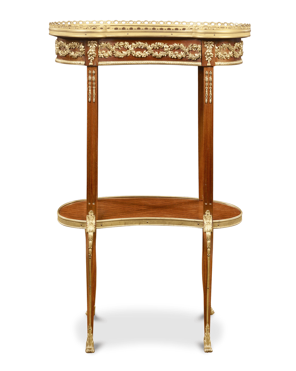 Louis XVI-Style Parquetry Side Table