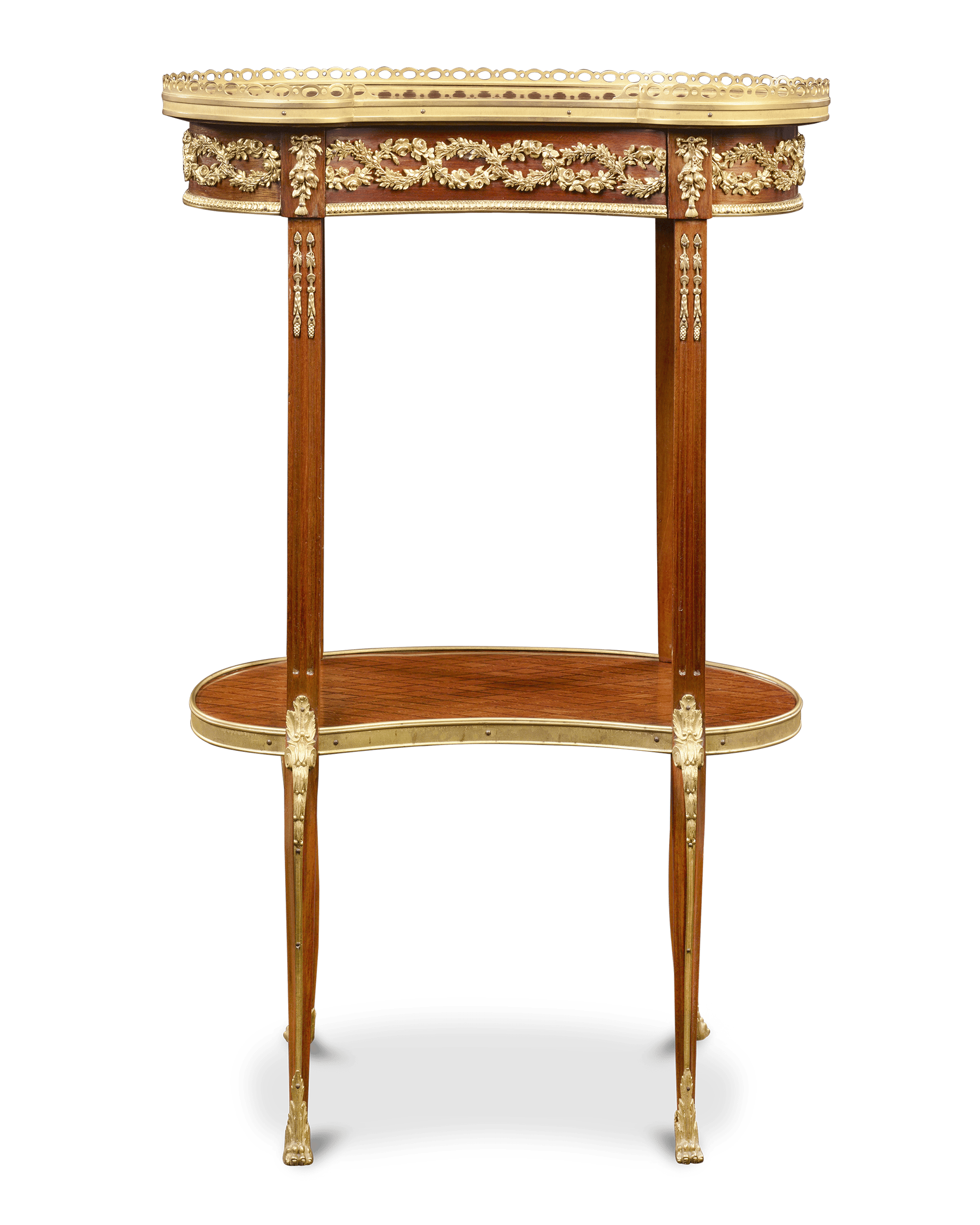 Louis XVI-Style Parquetry Side Table