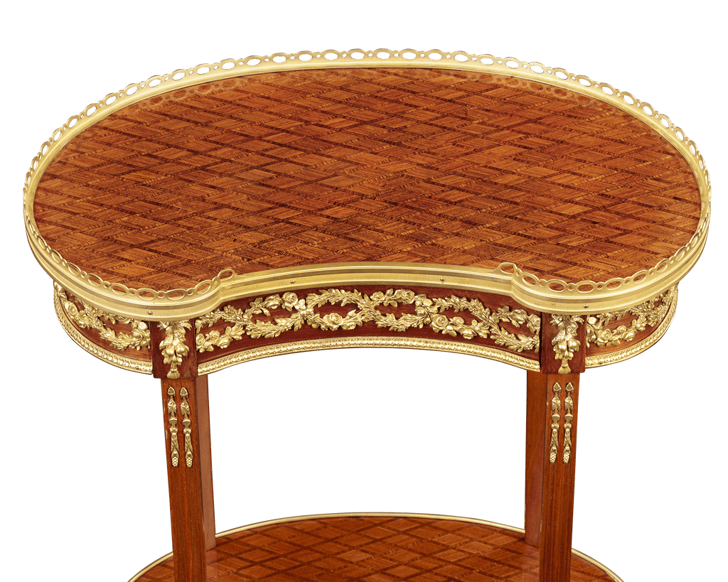 Louis XVI-Style Parquetry Side Table