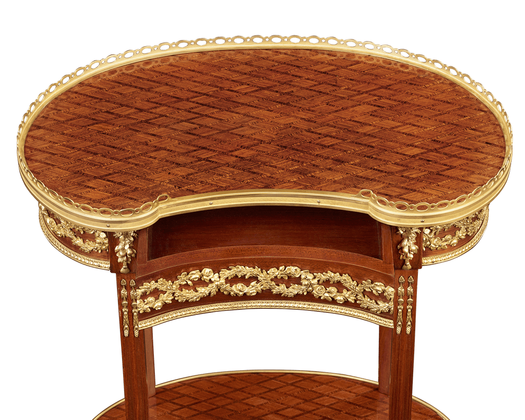 Louis XVI-Style Parquetry Side Table
