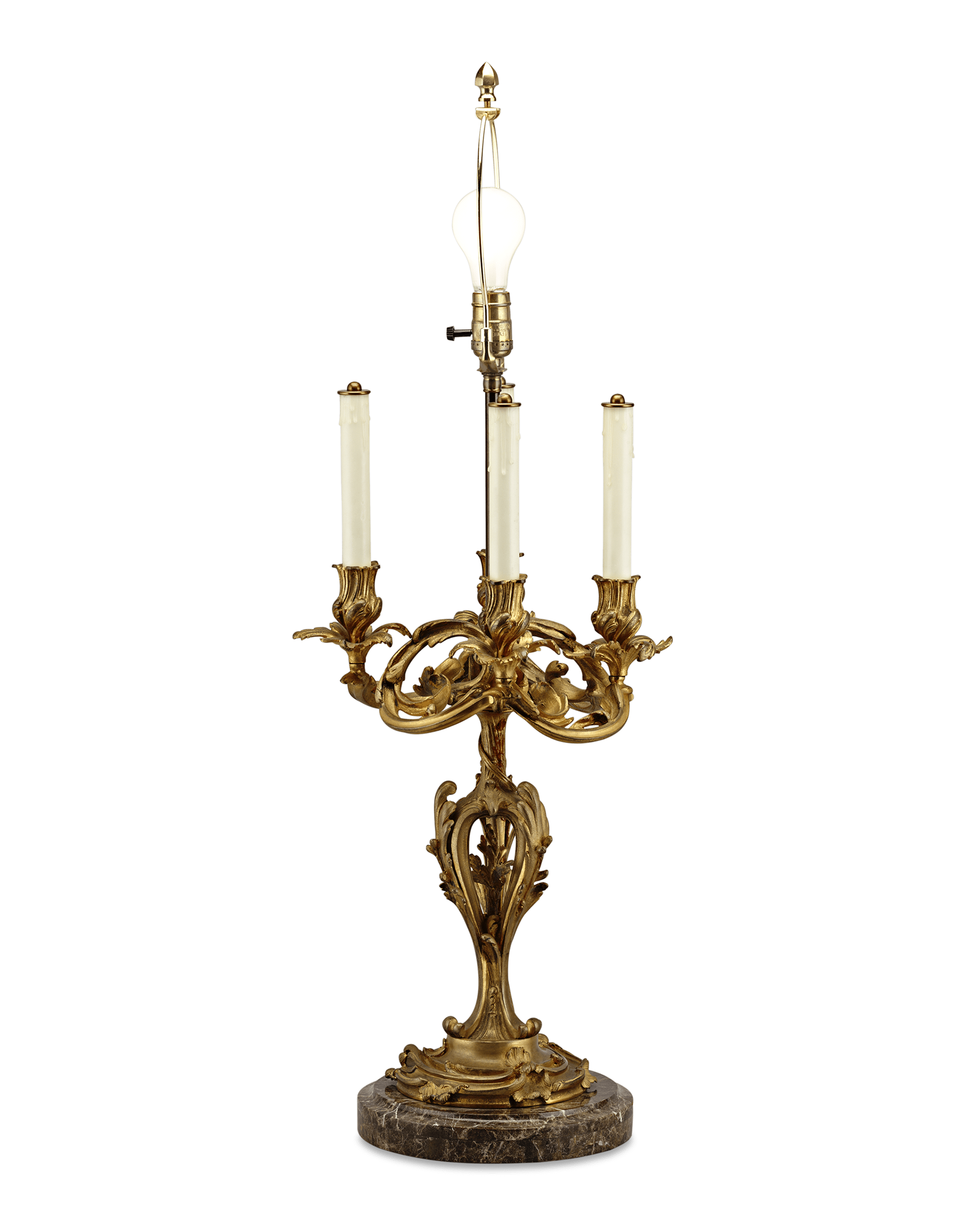Pair of French Candelabra-Form Lamps