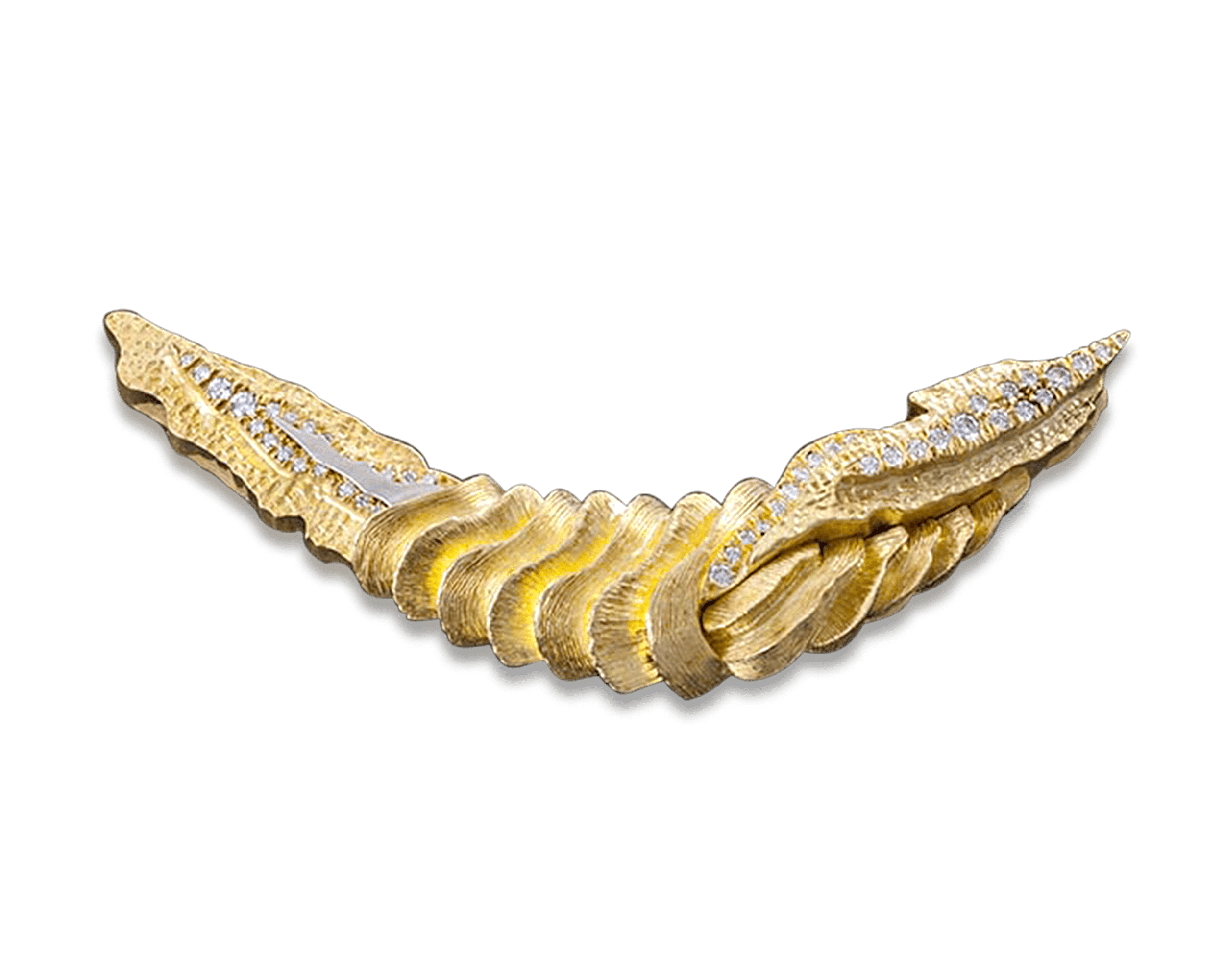 Henry Dunay Diamond and Gold Brooch