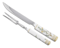 Flora Danica Carving Fork and Knife by Royal Copenhagen