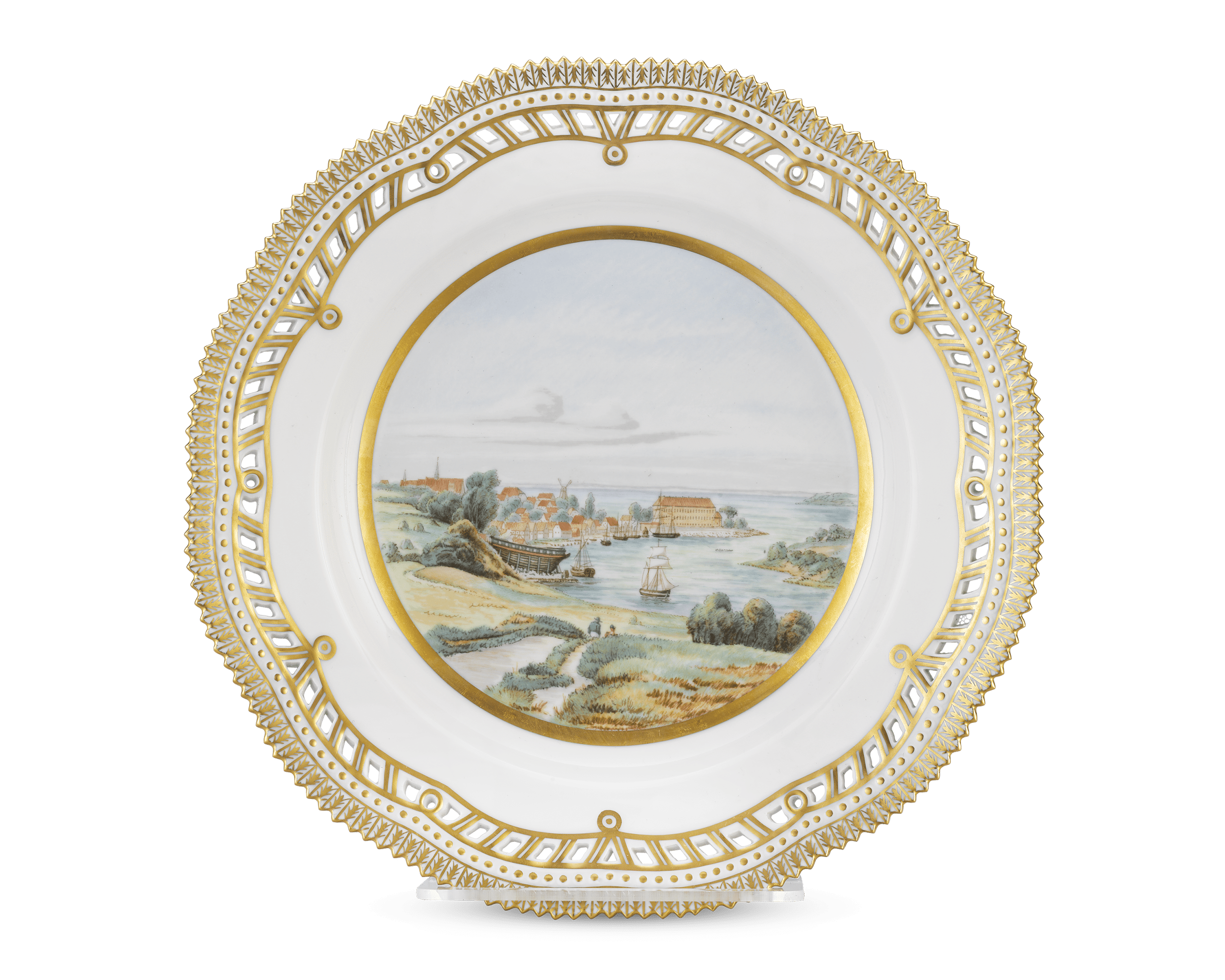 Sonderborg Castle Porcelain Plate by Royal Copenhagen