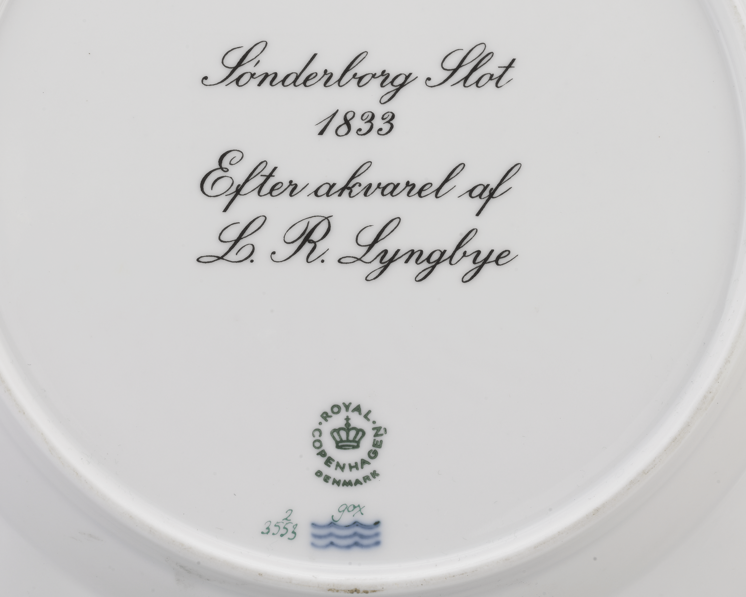Sonderborg Castle Porcelain Plate by Royal Copenhagen