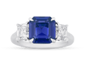 Unheated Kashmir Sapphire Ring, 3.32 Carats