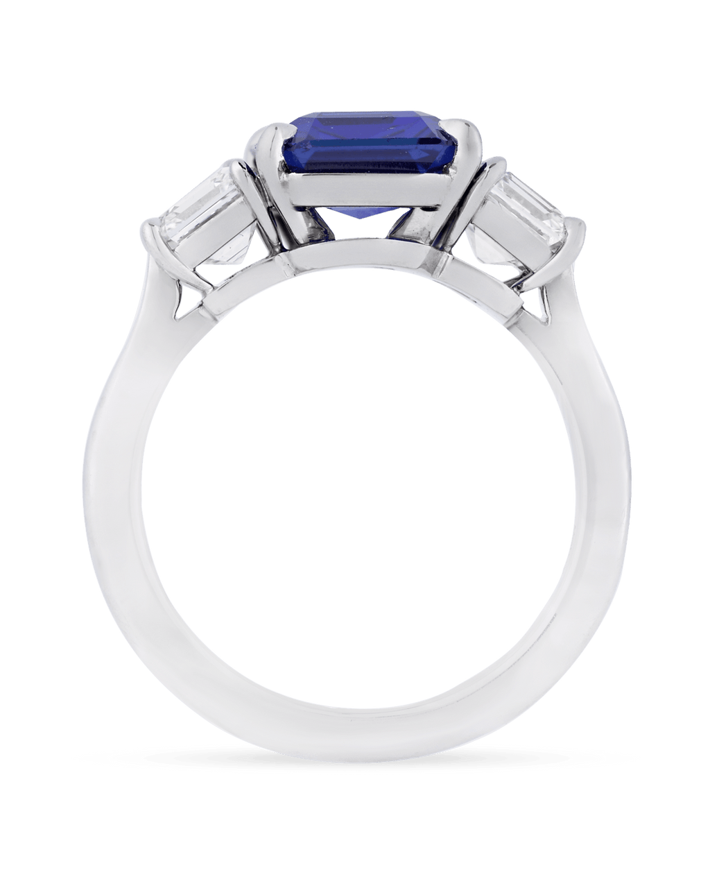 Unheated Kashmir Sapphire Ring, 3.32 Carats