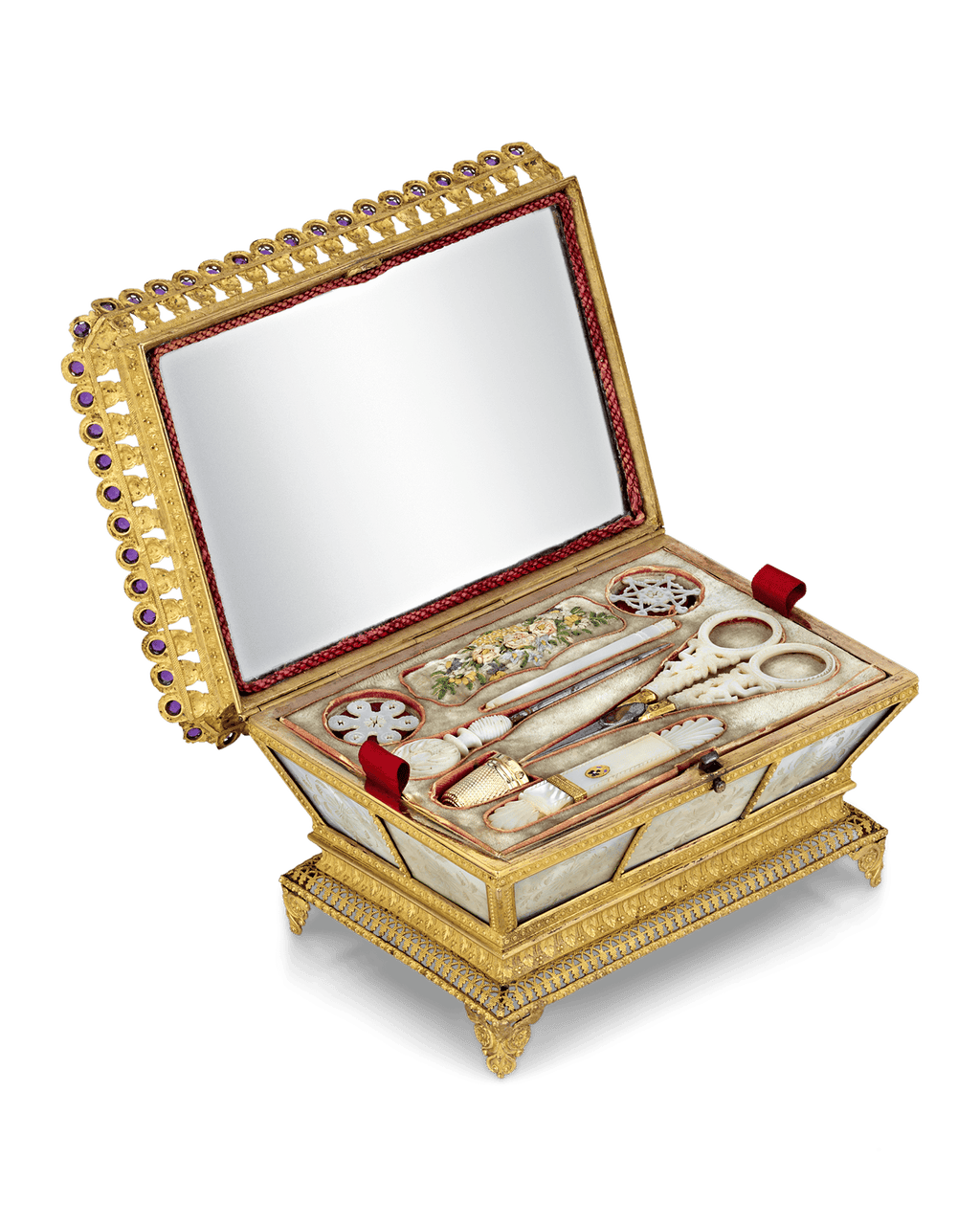 Mother-of-Pearl Sewing Nécessaire