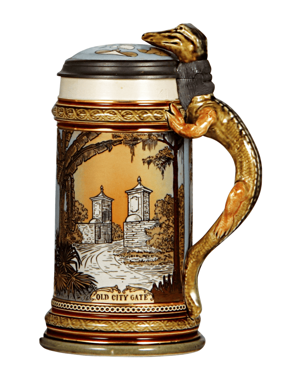 St. Augustine Mettlach Beer Stein