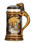 St. Augustine Mettlach Beer Stein