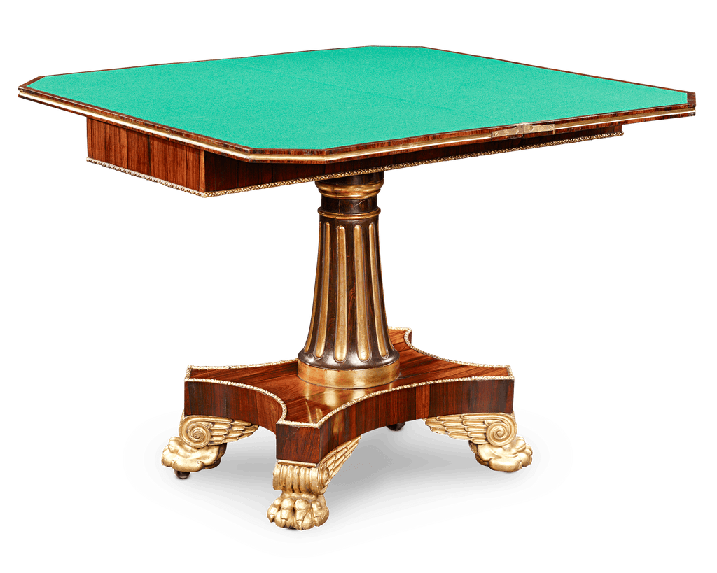 Regency Rosewood Card Tables