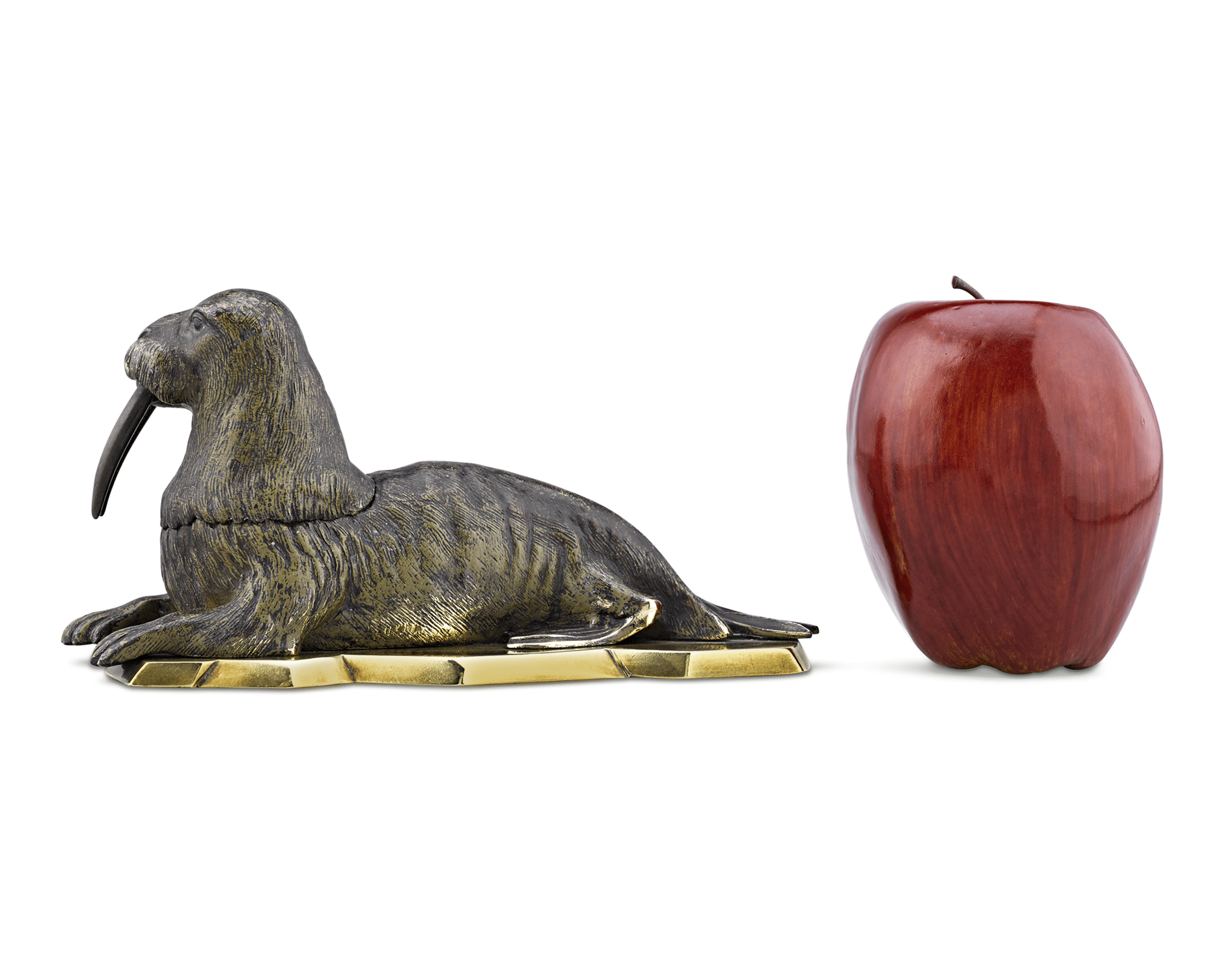 Vienna Bronze Walrus Inkwell