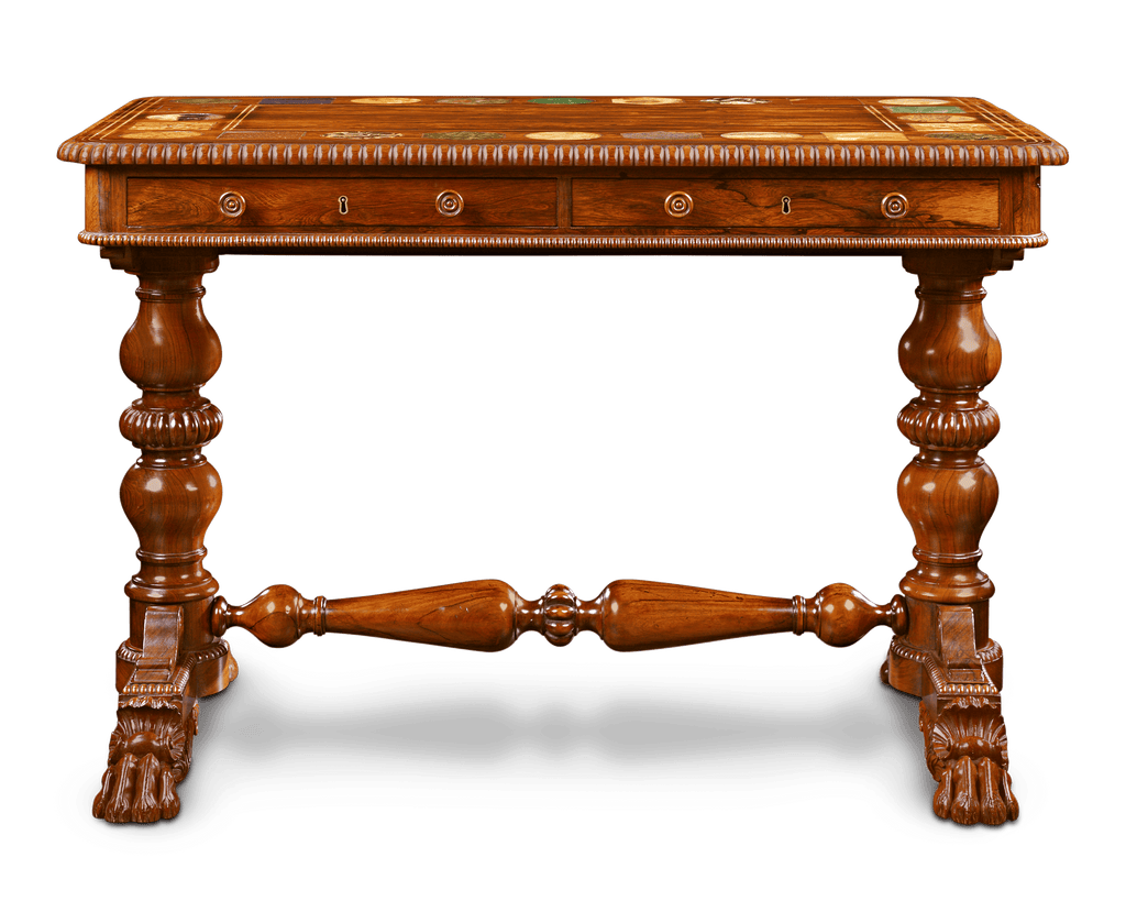 Hardstone and Rosewood Centre Table Attributed To Gillows