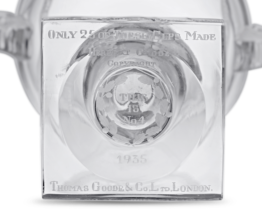 King George V Silver Jubilee Commemorative Glass Cup