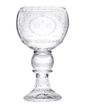 Silver Jubilee Commemorative Glass Goblet
