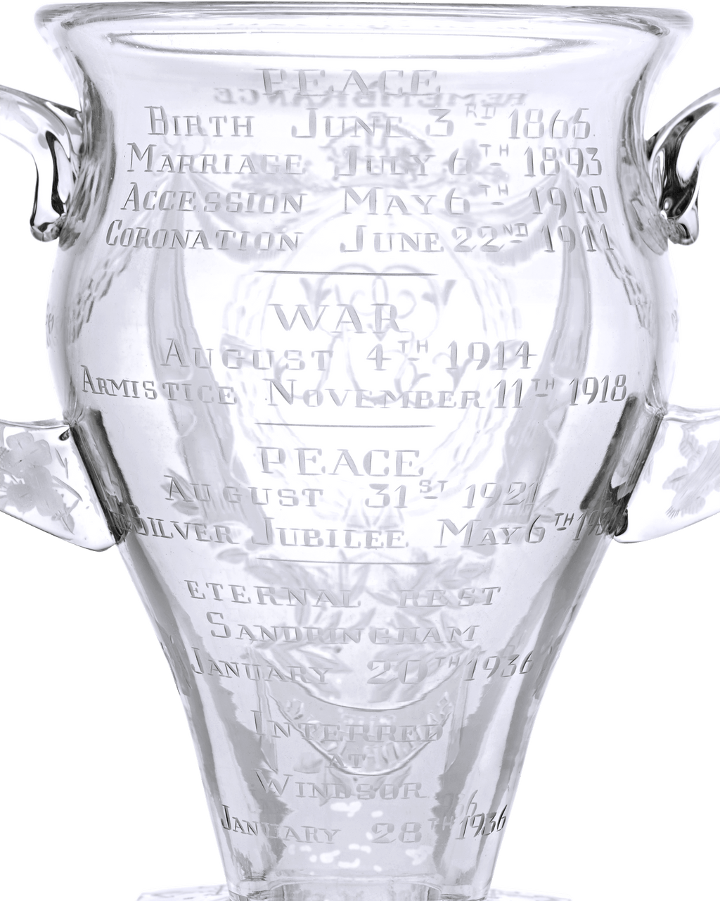 King George V Remembrance Vase