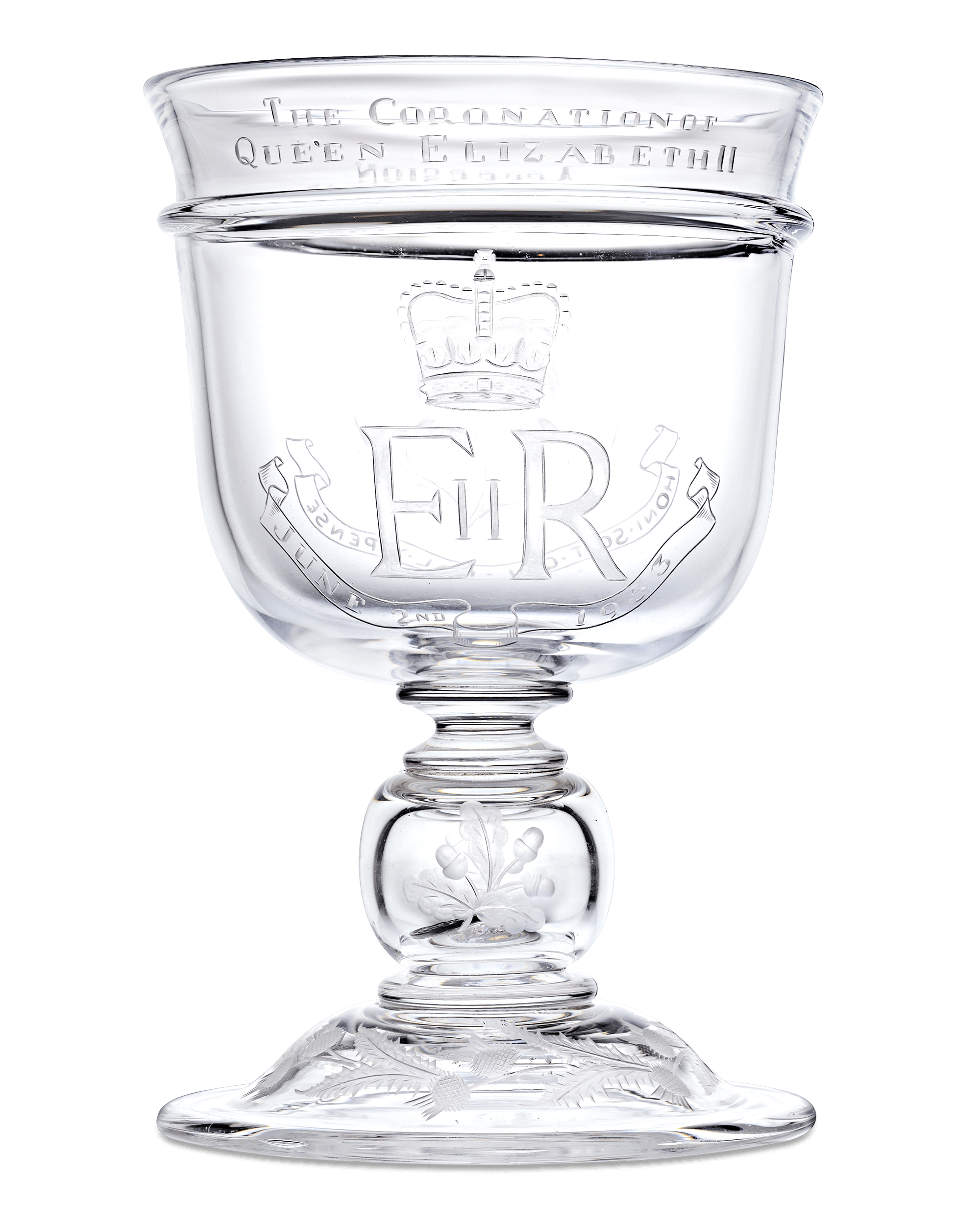 Elizabeth II Commemorative Coronation and Accession Goblet