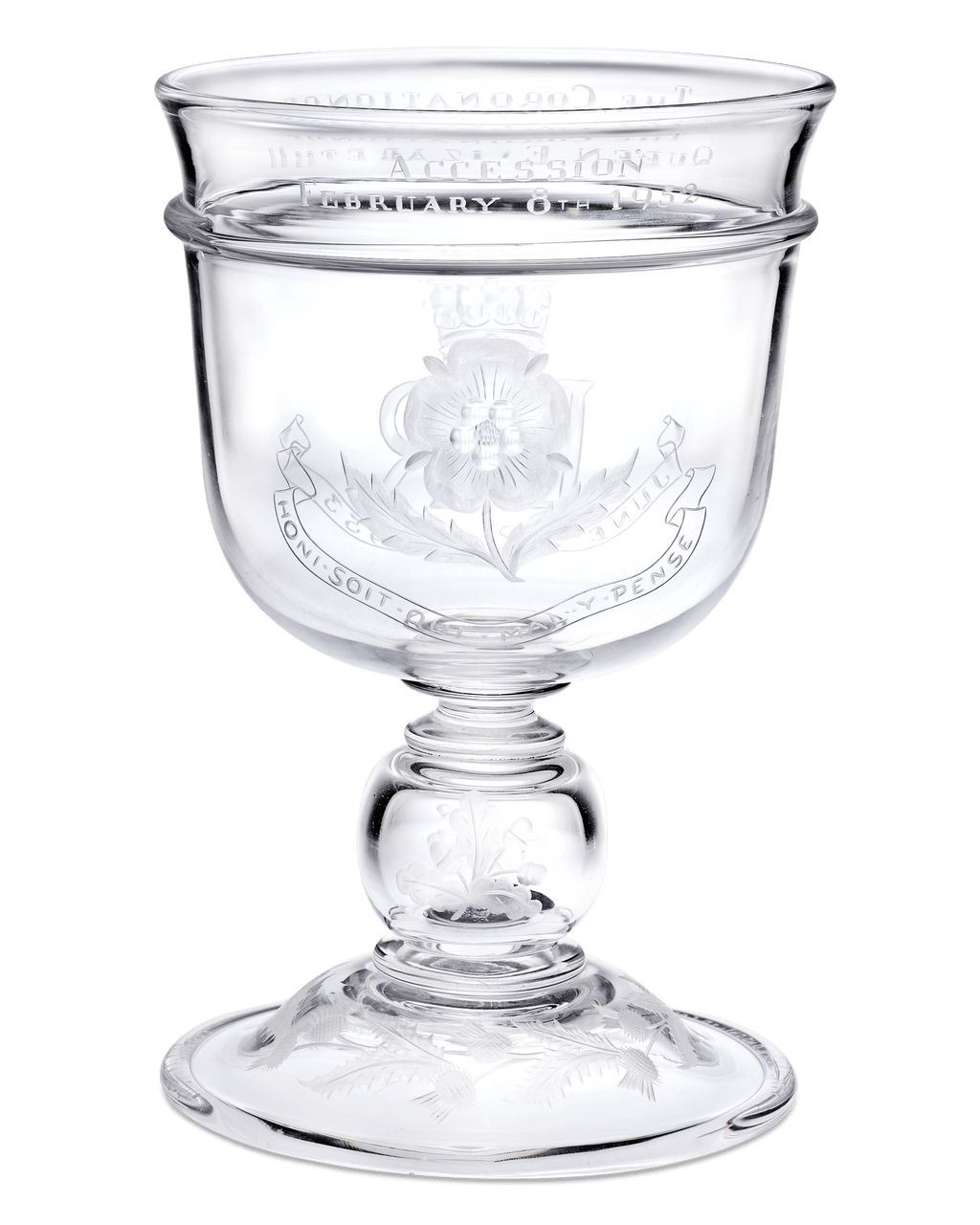 Elizabeth II Commemorative Coronation and Accession Goblet