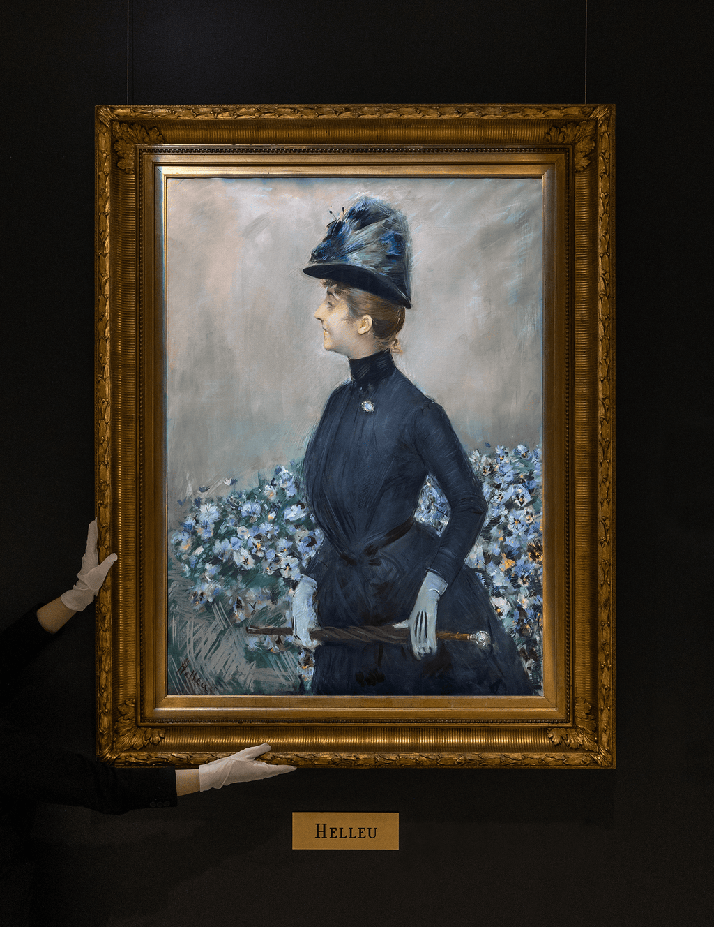 La femme aux fleurs by Paul César Helleu