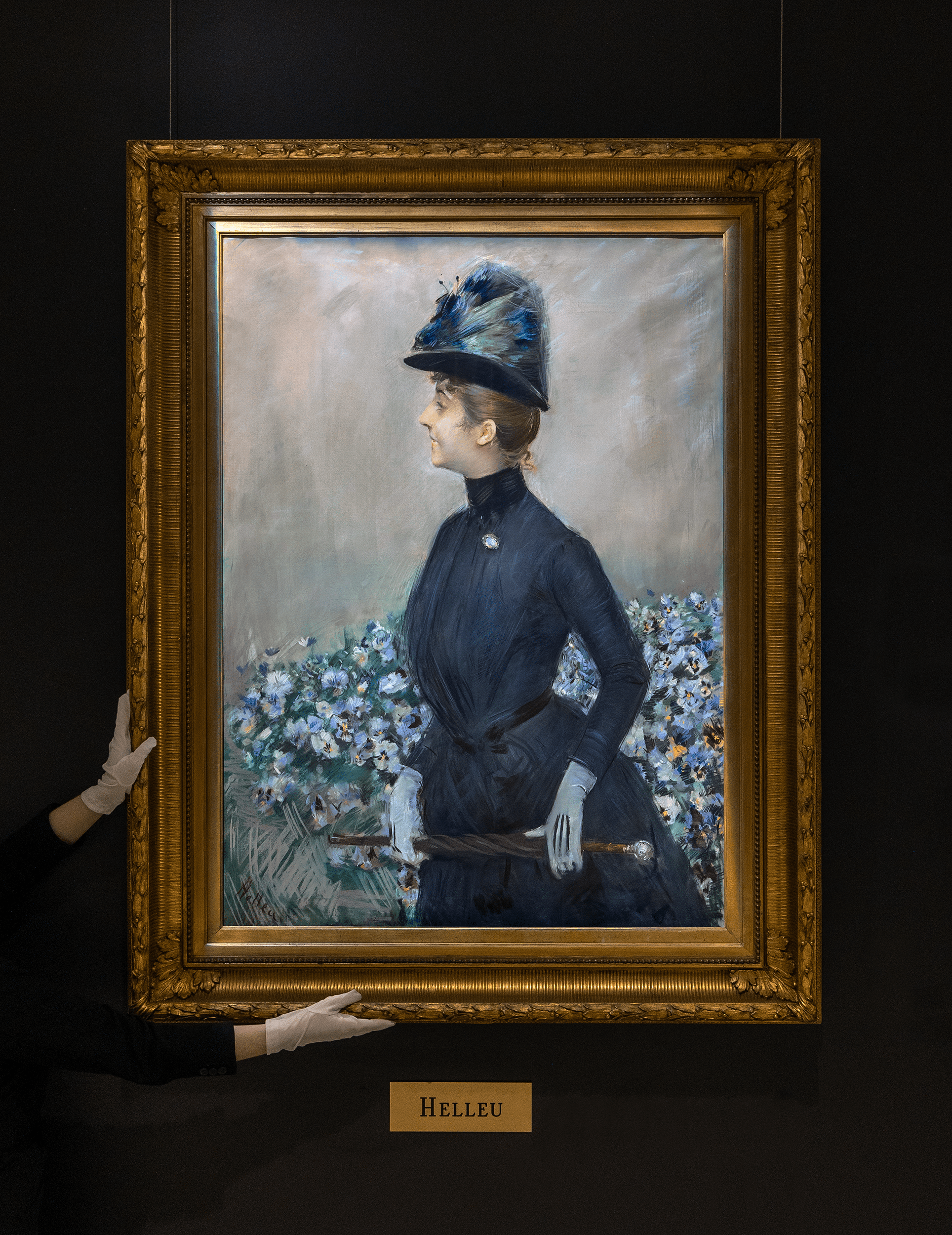 La femme aux fleurs by Paul César Helleu