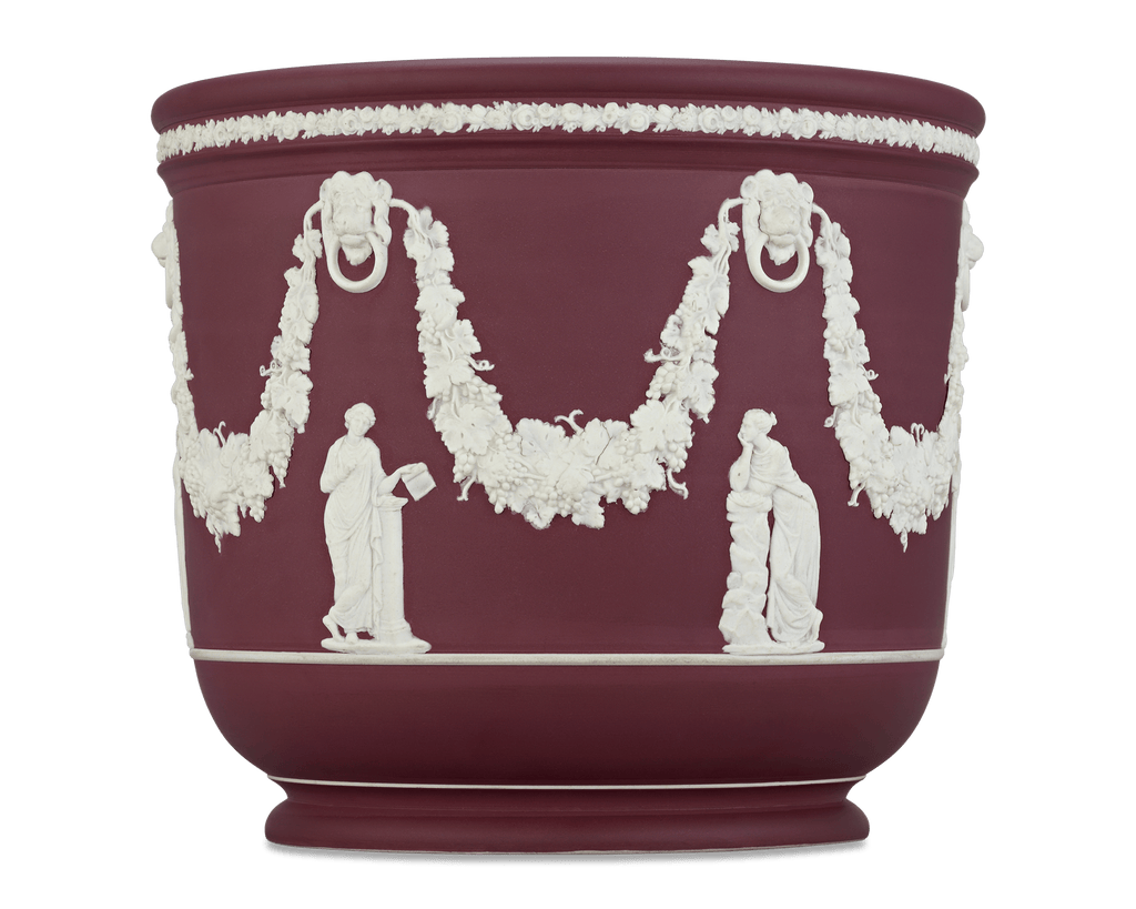 Wedgwood Crimson Jasperware Jardinière