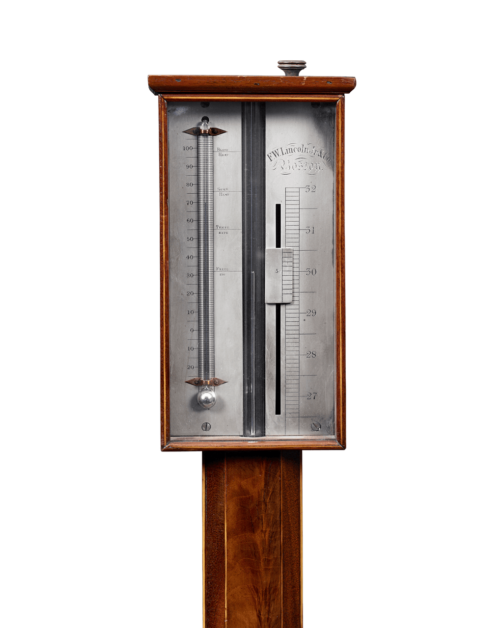 Barometer and Thermometer by F.W. Lincoln Jr. & Co.