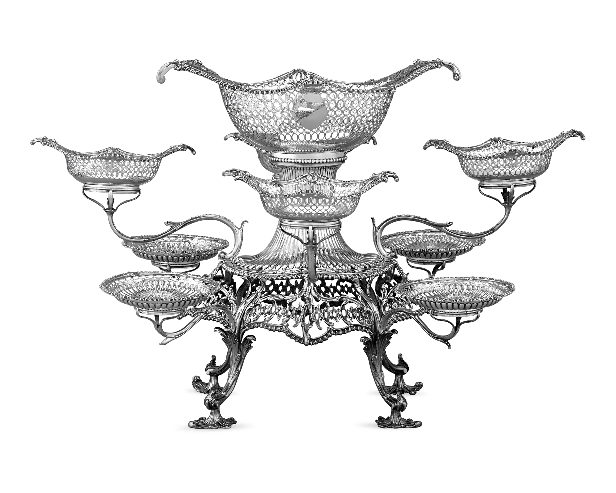 George III Silver Epergne by Thomas Pitts