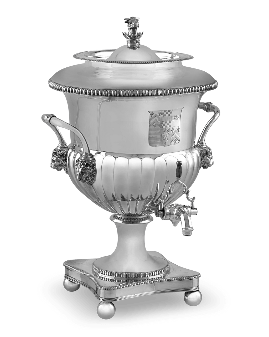 Georgian Silver Hot Water Urn by William and Peter Bateman