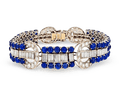 Art Deco Sapphire and Diamond Bracelet, 25.00 Carats