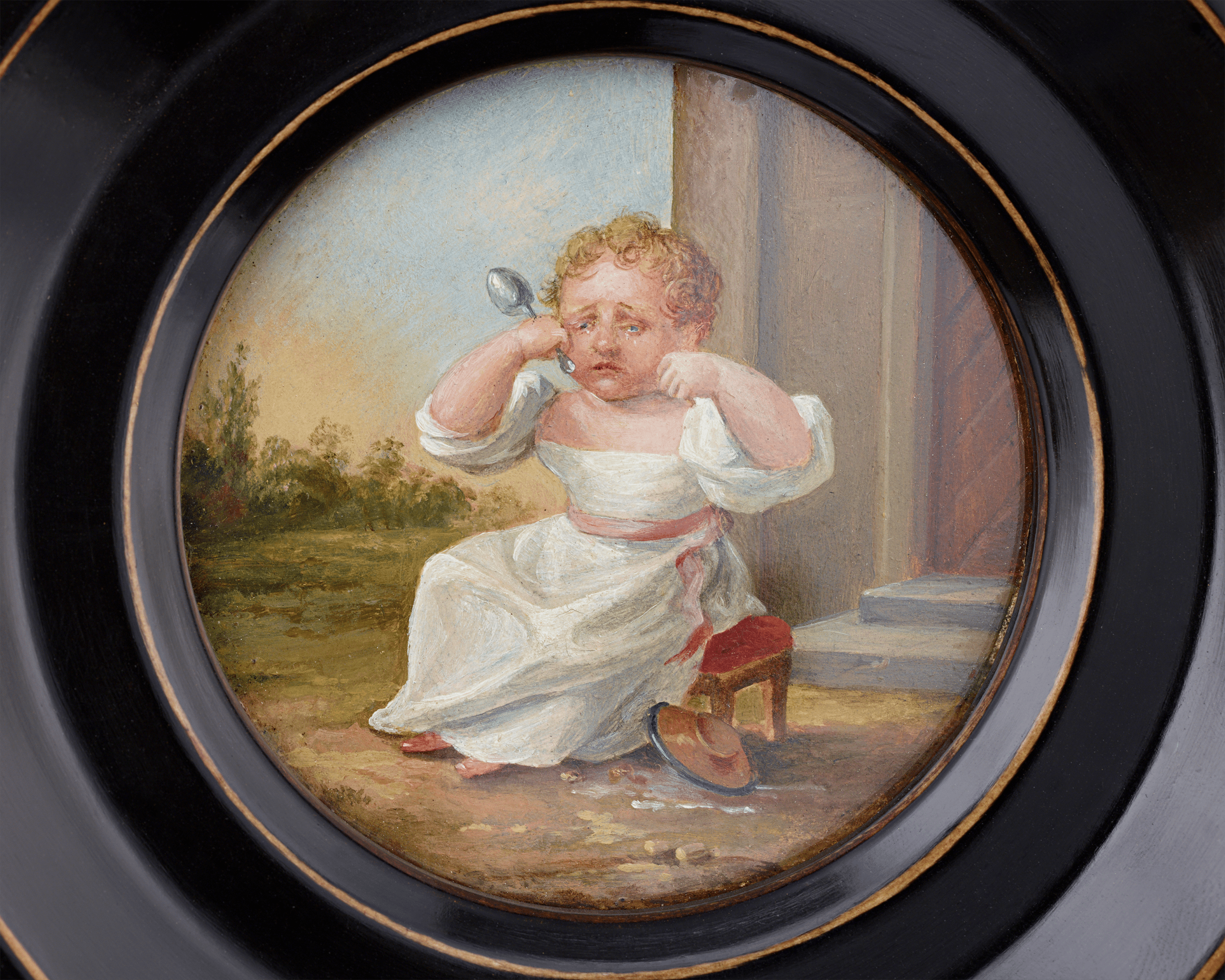 German Miniature Genre Scene