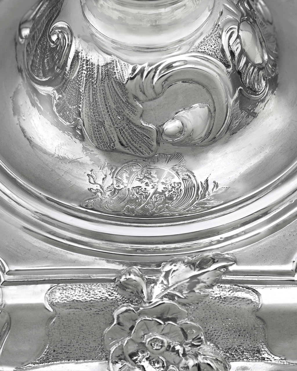 George II Silver Candlesticks by Paul de Lamerie