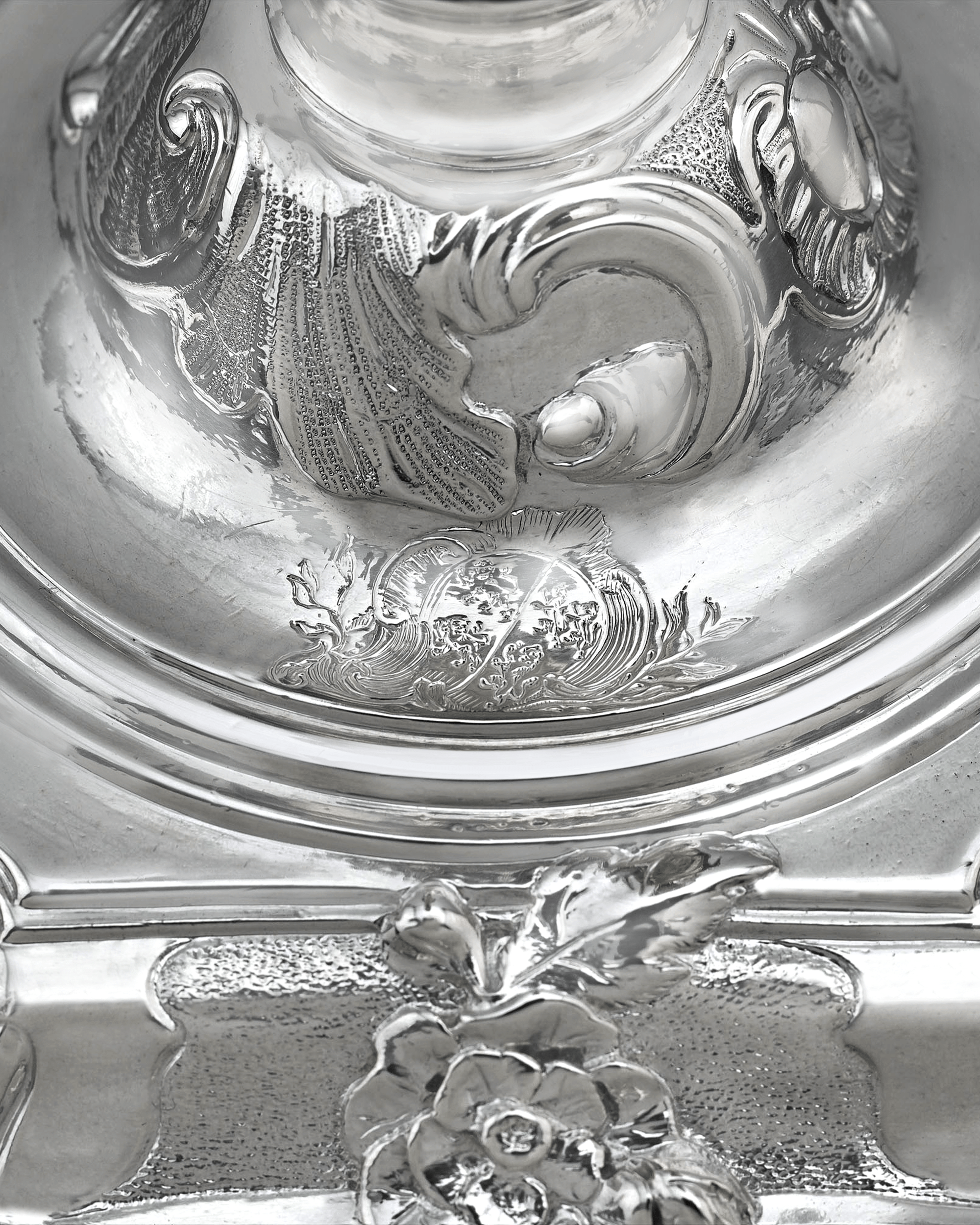 George II Silver Candlesticks by Paul de Lamerie