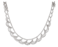 Scalloped Diamond Necklace, 42.50 Carats